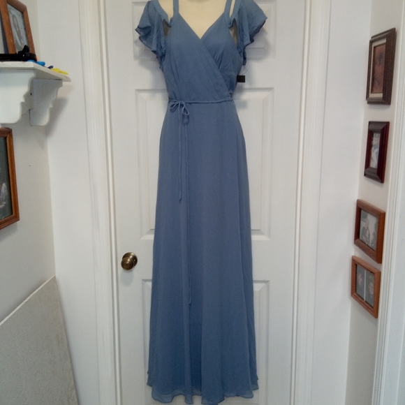 🆕 Lulu's 👗 Size SMALL 💠Cold shoulder 💙🛑 🛑🛑🛑🛑🛑Sold out🛑🛑🛑🛑 - Picture 6 of 14